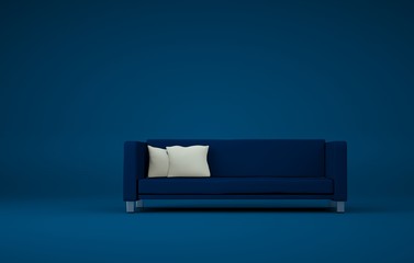modernes Sofa blau