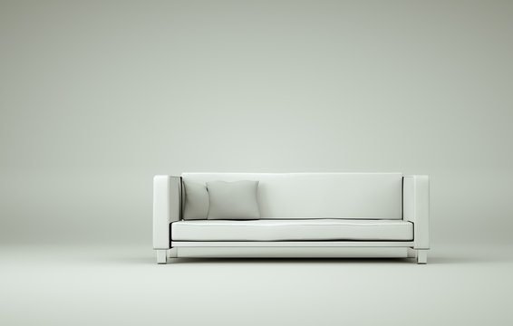 Modernes weißes Sofa