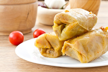 cabbage stuffed with meat