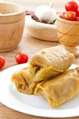 cabbage stuffed with meat