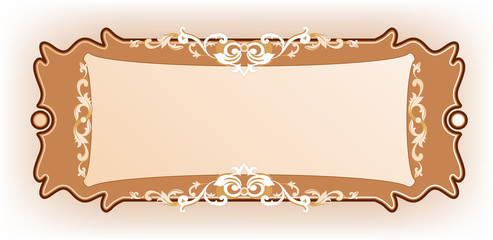 Luxury vintage frame template