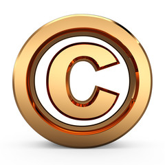 3D Copyright symbol
