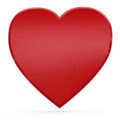 3D red heart
