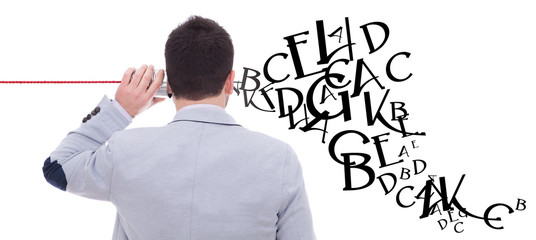 man talking on phone