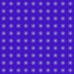 daisy star pattern on purple