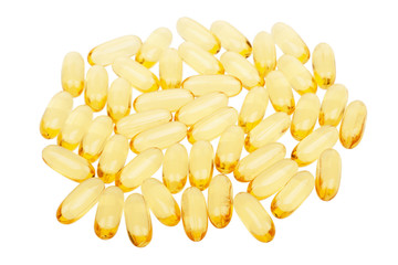 Pile of fish oil capsules