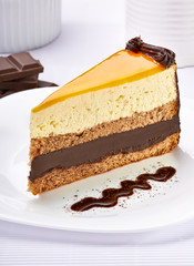 cream chocolate fruit cake sweet food dessert