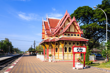 Royal pavilion at hua hin railway station, Prachuap Khiri Khan,