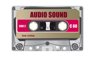 illustration of retro audio cassettes