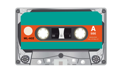 illustration of retro audio cassettes