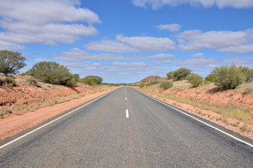Fototapeta na wymiar Highway in the Australian Outback