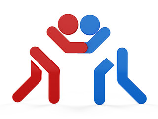3D sport icon set... 3D symbol...