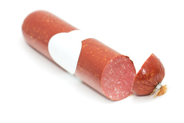 sausage on a white background