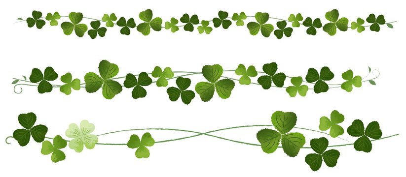 Clover  Dividers クローバー 四葉 装飾 ボーダーデザイン 飾り