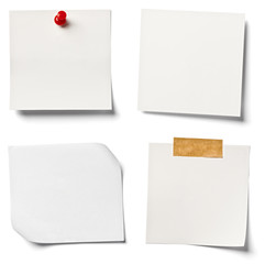white note paper office business