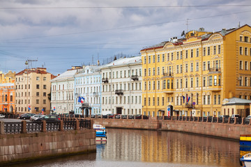 Fototapeta na wymiar Widok z Petersburga. Moyka Rzeka