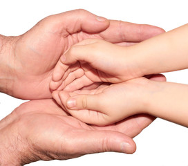 Hands of the child