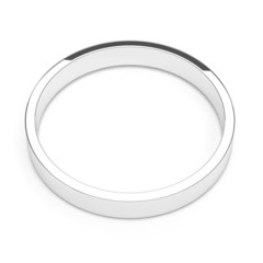 isolated silver or platinum ring