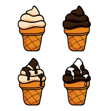Ice cream food icons