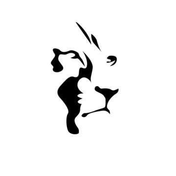 Naklejki Logo Lion, strength and courage concept   Vector