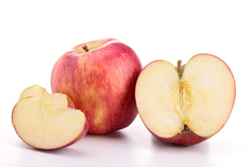Naklejka na ściany i meble pojedyncze świeże dojrzałe jabłko