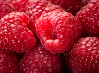 Raspberry fruit background