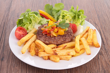 beefsteak with vegetables