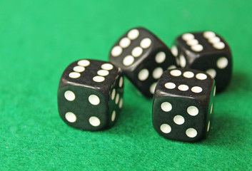 Dices rolling sixes