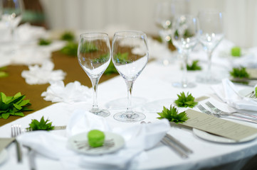 Obraz na płótnie Canvas Table set for an event party