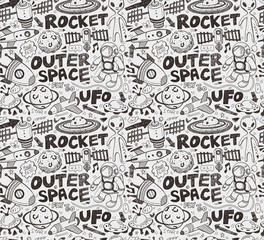 seamless space pattern