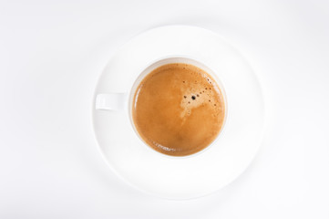 tazzina di caffè dall'alto
