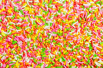 Fototapeta na wymiar Colorful Sugar Sprinkles