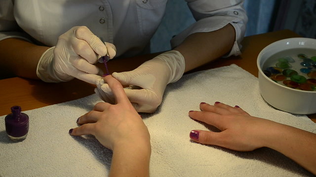 manicurist nail polish colors purple clients