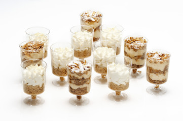 mille feuille in portions