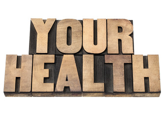 your health in wood type