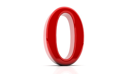3d rendering of the letter O