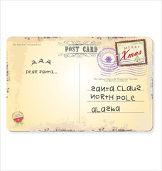 Old post card for Santa Claus