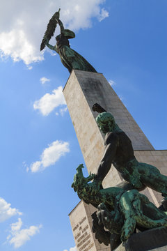 Freedom statue in Budapest