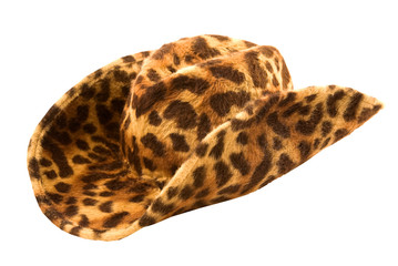 Leopard cowgirl hat