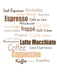 tag cloud coffee