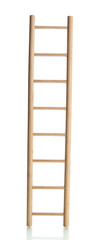 Wooden ladder, isolated on  white