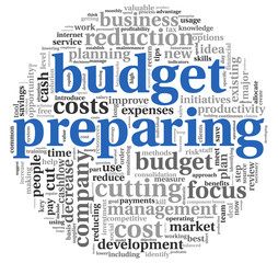Budget preparing  concept