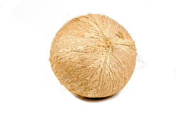 Fresh coconut isolated on white  background