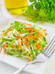 fresh salad with vegetable
