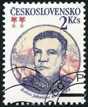 CZECHOSLOVAKIA - 1983: Soviet Marshal Rodion J. Malinovsky