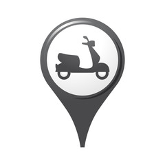 icône, symbole, logo, scooter