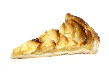 part de tarte aux pommes