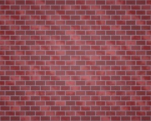 Brick wall with different red colors