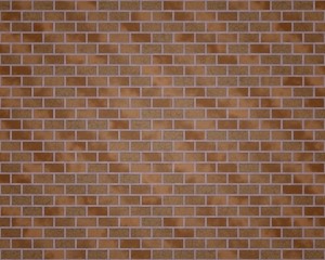 Brick wall with different brown colors