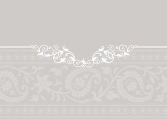 wedding template design, paisley floral pattern , India